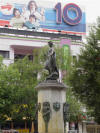 Statue and Billboard