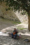 Joao in the Courtyard